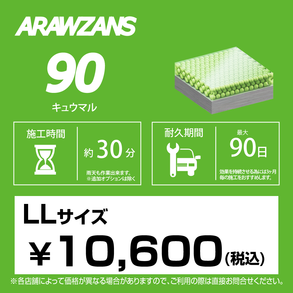 ARAWZANS 90 標準価格【LLサイズ】