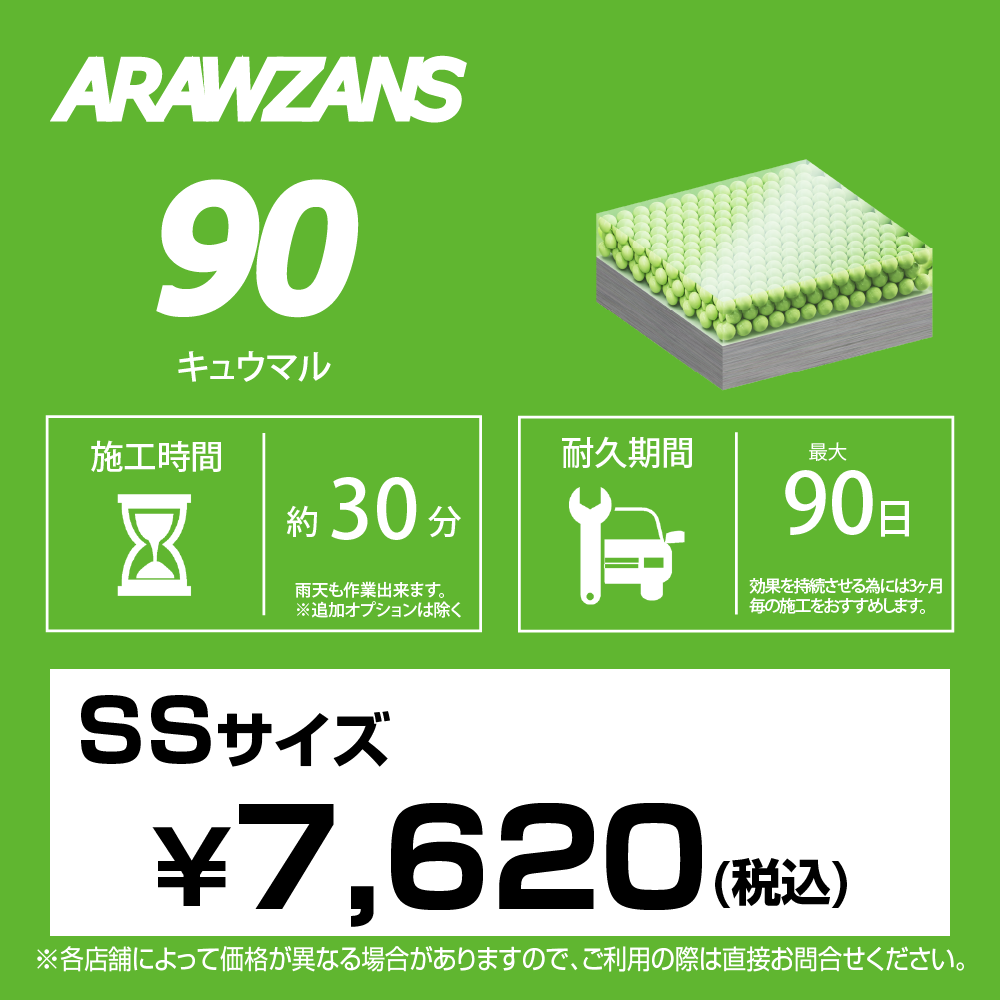 ARAWZANS 90 標準価格【SSサイズ】