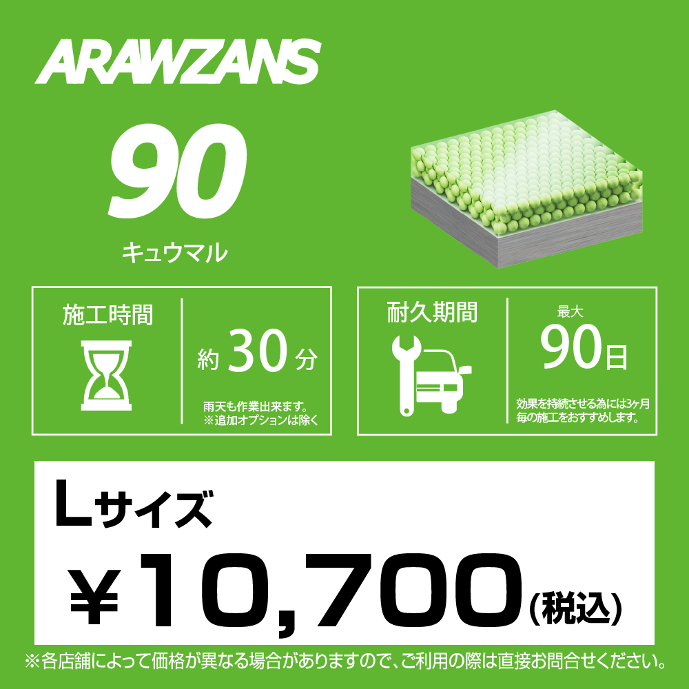 ARAWZANS 90 標準価格【Lサイズ】